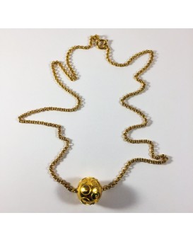 Fio de Cordão com Conta de Olho de Perdiz